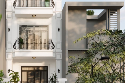 Thiết kế và thi công nhà phố tại TP Bắc Giang